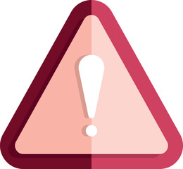 Red Triangle Warning Sign with White Exclamation Mark