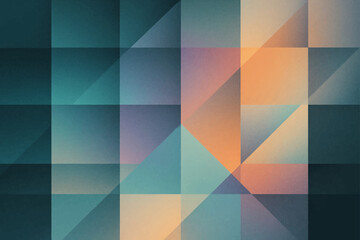 Abstract Geometric Polygonal Shard Surface Background (Orange Blue)