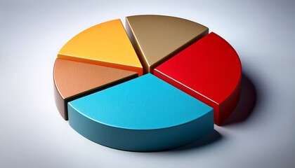 a pie chart with four sections of it