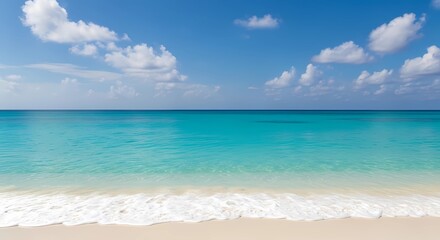 Obraz premium Serene Beach Paradise Turquoise Waters and Azure Skies
