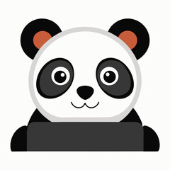 Fototapeta premium panda with bamboo