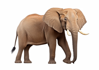 Majestic elephant strides gracefully against a black backdrop, showcasing its size and intricate skin texture with clarity and detail.