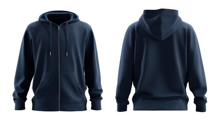 Blank T Shirt color black template front and back view on white background