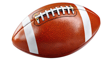 Football: A close-up, photorealistic image of a football showcases its iconic shape and texture, inviting viewers to feel the anticipation of the game.