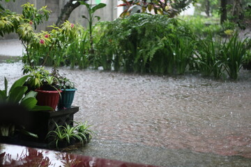 flooding on the front porch