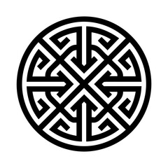 Chinese knot with maze pattern