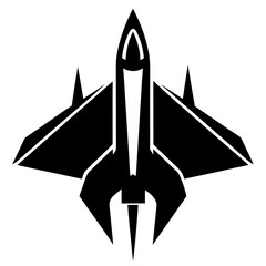 Sleek black fighter jet soaring aircraft aerospace