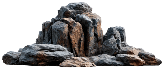 Majestic Rock Formation: A striking display of textured rock formations, weathered by time, stands proudly. Evoking a sense of strength, resilience, and the enduring beauty of nature's artistry. 