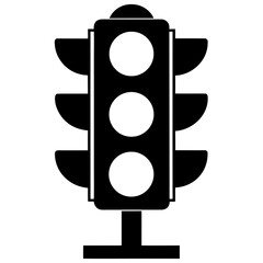 Traffic signal with three lights traffic light traffic control