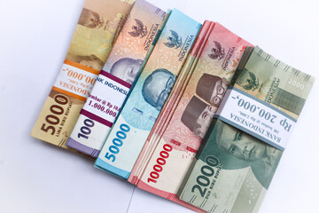 Colorful Bundles Of Various Currency Notes