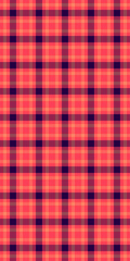 Valentines day tartan check plaid, effect vector pattern texture. Quality seamless background textile fabric in red and dark colors.