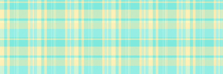 Decorate texture background pattern, expressive fabric seamless check. Nyc plaid tartan vector textile in teal and yellow colors.