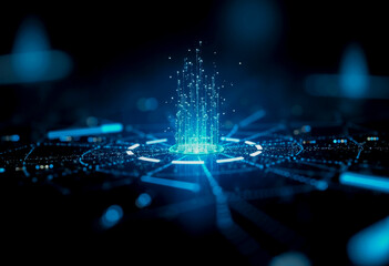 Artificial Intelligence Digital Technology Network Data Stream