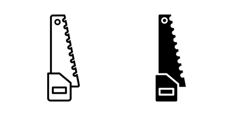  saw icon white on background