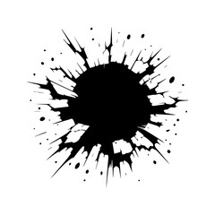 Cracked hole Wall Broken texture.