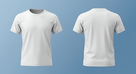 Naklejka premium Blank white cotton t-shirt template for women's fashion design