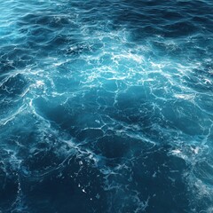 Dynamic water texture with flowing waves, evoking a sense of depth and movement. The varying shades of blue create a beautiful contrast and highlight the rippling surface
