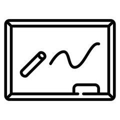 Blackboard Line Icon