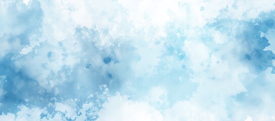 Abstract Blue Watercolor Background for Digital Design and Print