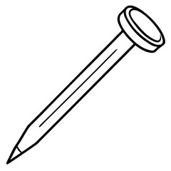 Elegant Fingernail Outline Vector