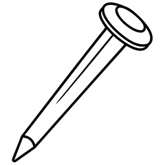 Elegant Fingernail Outline Vector