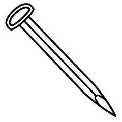 Elegant Fingernail Outline Vector