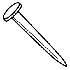 Elegant Fingernail Outline Vector