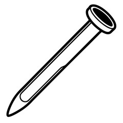 Elegant Fingernail Outline Vector