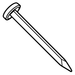 Elegant Fingernail Outline Vector