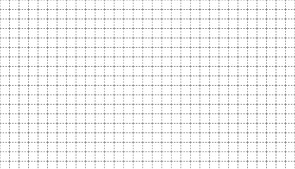 White background with geometric grid and dot markers leaving white space. Graph paper illustration: template for educational, architectural and mathematical drawings