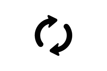 Naklejka premium Circular Arrow Refresh Symbol reload repeat