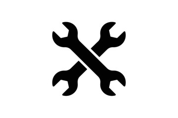 Fototapeta premium Crossed Wrenches tools mechanical