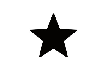 Five Pointed Star Silhouette geometric shape