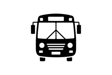 Front View of a Classic Bus transportation vehicle