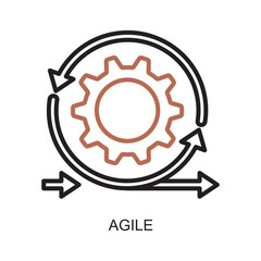 Change Management Agile illustration for change management concept