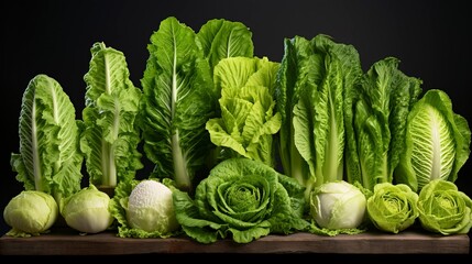A photo of a collection of different types of cauliflower