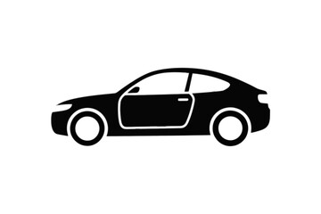 Obraz premium Sleek Coupe Automobile vehicle silhouette