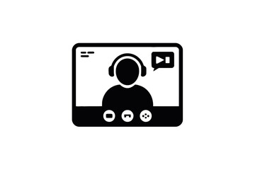 Video Call Interface communication online meeting