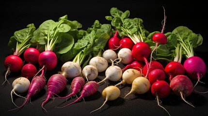 A photo of a collection of different types of radish