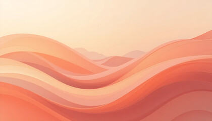 Fototapeta premium Abstract Red and Orange Wavy Gradient Background for Food, Cosmetics, and Modern Design