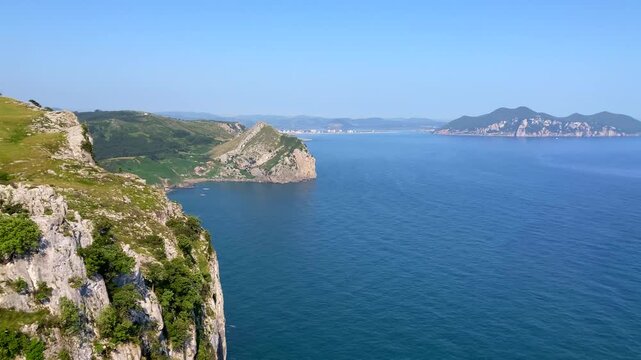 Laredo Bay on the coast of Cantabria, Spain