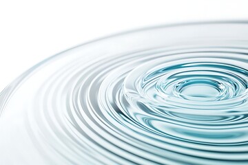 Water ripple effect background with concentric circles and soft blue hues, ideal for designs
