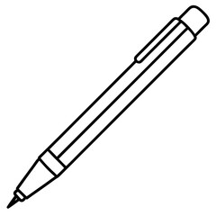 Elegant Pen Outline Vector