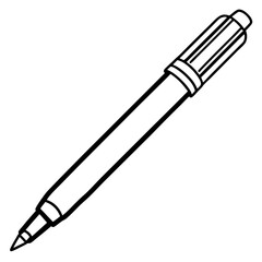 Elegant Pen Outline Vector