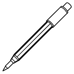 Elegant Pen Outline Vector
