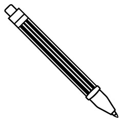 Elegant Pen Outline Vector