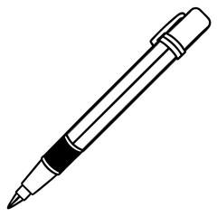 Elegant Pen Outline Vector