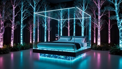 christmas tree in the night