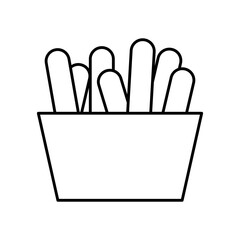 Crafting Sticks Line Icon: DIY & Creative Project Materials Outline