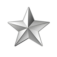 Obraz premium 3D Star with Realistic Shading and Highlights PNG